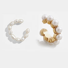 Load image into Gallery viewer, 2019 New Fashion Pearl Ear Cuff Bohemia Stackable C Shaped CZ Rhinestone Small Earcuffs Clip Earrings for Women Wedding Jewelry