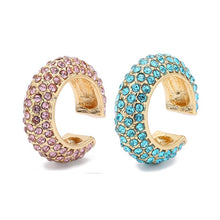 Load image into Gallery viewer, 2019 New Fashion Pearl Ear Cuff Bohemia Stackable C Shaped CZ Rhinestone Small Earcuffs Clip Earrings for Women Wedding Jewelry