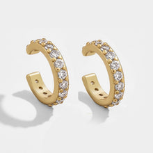 Load image into Gallery viewer, 2019 New Fashion Pearl Ear Cuff Bohemia Stackable C Shaped CZ Rhinestone Small Earcuffs Clip Earrings for Women Wedding Jewelry