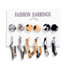 Load image into Gallery viewer, 17KM Women Earrings Set Acrylic Pearl Earrings For Women Bohemian Leopard Tassel Stud Earrings 2020 New Brincos Fashion Jewelry