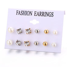 Load image into Gallery viewer, 17KM Women Earrings Set Acrylic Pearl Earrings For Women Bohemian Leopard Tassel Stud Earrings 2020 New Brincos Fashion Jewelry
