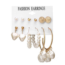 Load image into Gallery viewer, 17KM Women Earrings Set Acrylic Pearl Earrings For Women Bohemian Leopard Tassel Stud Earrings 2020 New Brincos Fashion Jewelry
