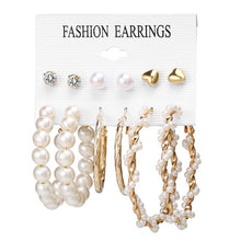 Load image into Gallery viewer, 17KM Women Earrings Set Acrylic Pearl Earrings For Women Bohemian Leopard Tassel Stud Earrings 2020 New Brincos Fashion Jewelry

